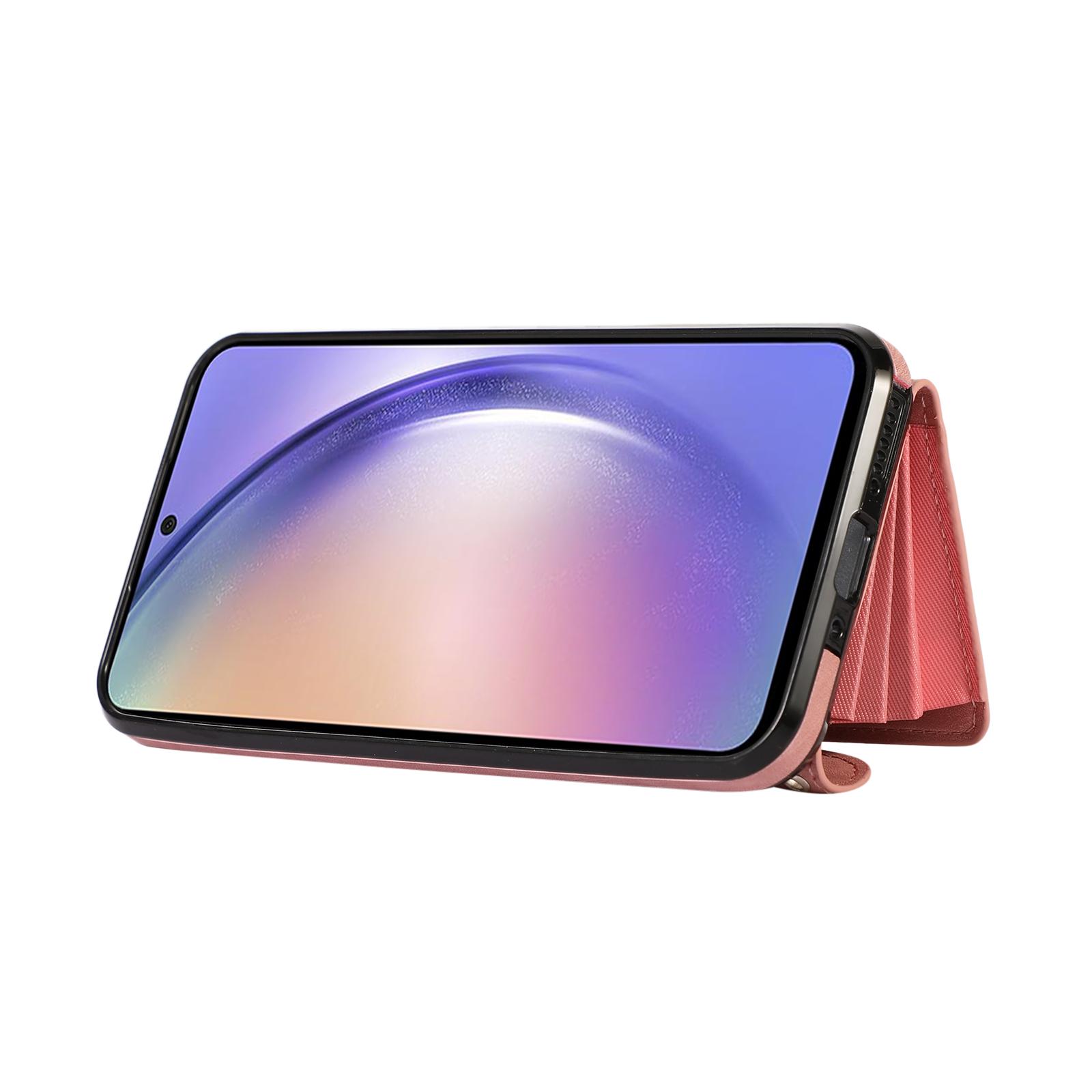 For Samsung Galaxy A15 4G/5G Case PU Leather+TPU RFID Blocking Card Slots Phone Cover with 2 Straps Purple
For Samsung Galaxy A15 4G/5G Case PU Leather+TPU RFID Blocking Card Slots Phone Cover with 2 Straps Purple