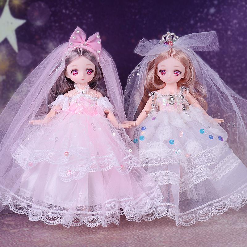 Cartoon Face Wedding Dress Exquisite Doll Children s Toys Play House Birthday Gift
Cartoon Face Wedding Dress Exquisite Doll Children s Toys Play House Birthday Gift