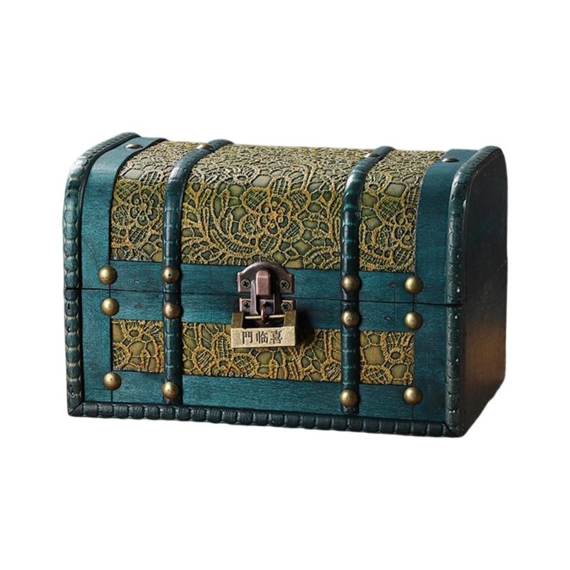 Handcrafted Vintage Wood Treasure Chests Decorative Jewelry Organizers Case With Secure Lid For Home Storage
Handcrafted Vintage Wood Treasure Chests Decorative Jewelry Organizers Case With Secure Lid For Home Storage