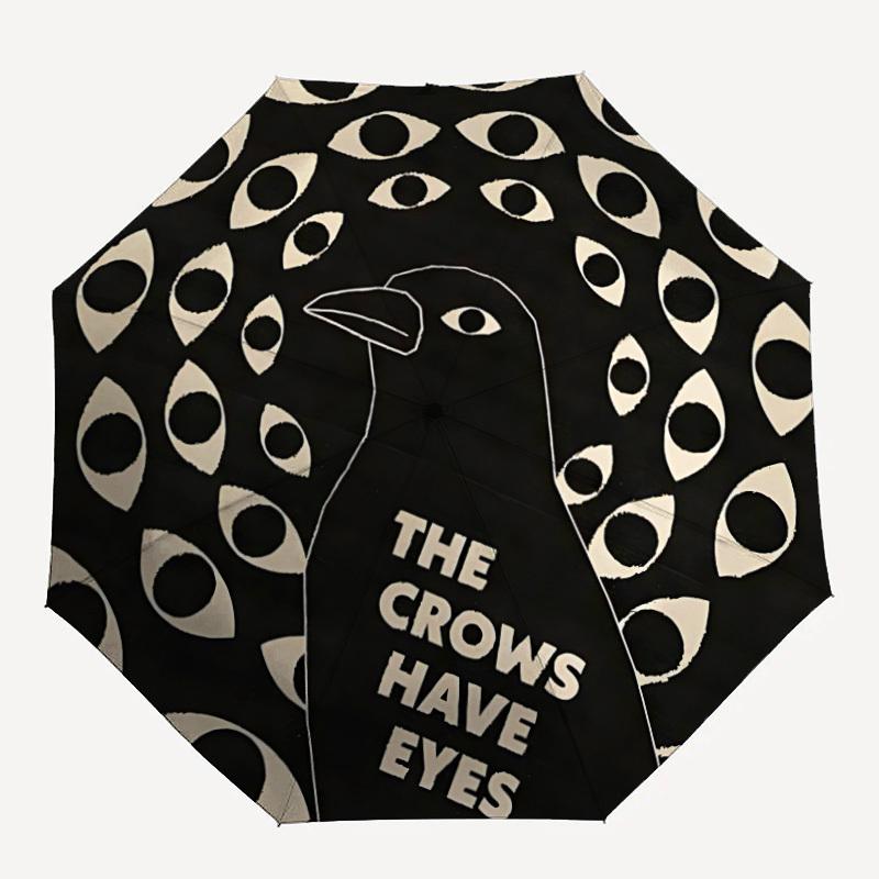 1pc Eyes Crows Automatic Umbrella - 8-Rib Portable Folding Black Iron Frame for Outdoor, Beach, Travel, Beach Umbrella,073
1pc Eyes Crows Automatic Umbrella - 8-Rib Portable Folding Black Iron Frame for Outdoor, Beach, Travel, Beach Umbrella,073