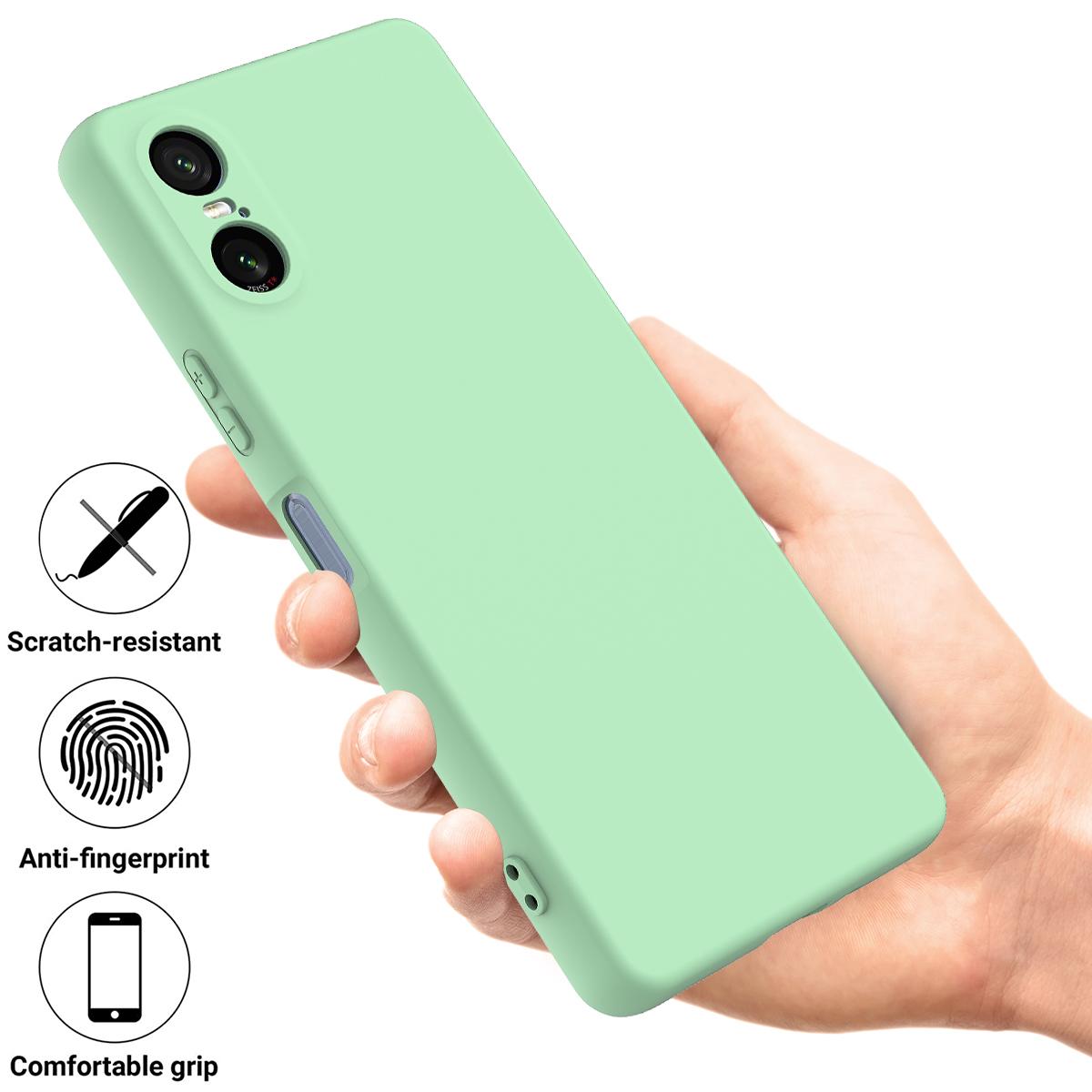 For Sony Xperia 10 VI Case Liquid Silicone Protective Phone Cover with Hand Strap Green
For Sony Xperia 10 VI Case Liquid Silicone Protective Phone Cover with Hand Strap Green