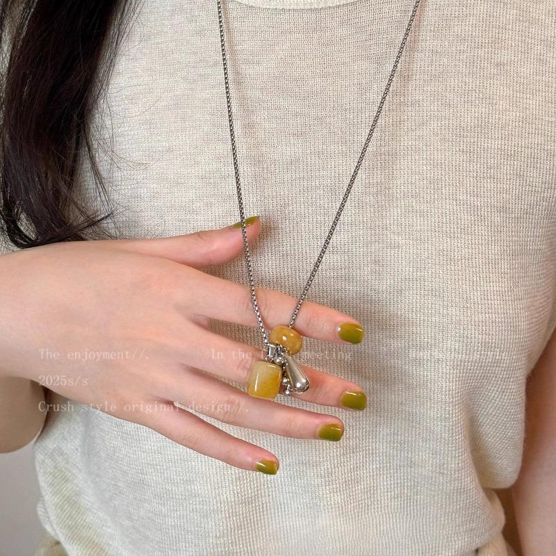 Long Necklace for Women, Light Luxury, Niche Style, Sophisticated Vibe, Sweater Chain, Suitable for All Seasons, Versatile Neckwear срібний
Long Necklace for Women, Light Luxury, Niche Style, Sophisticated Vibe, Sweater Chain, Suitable for All Seasons, Versatile Neckwear срібний