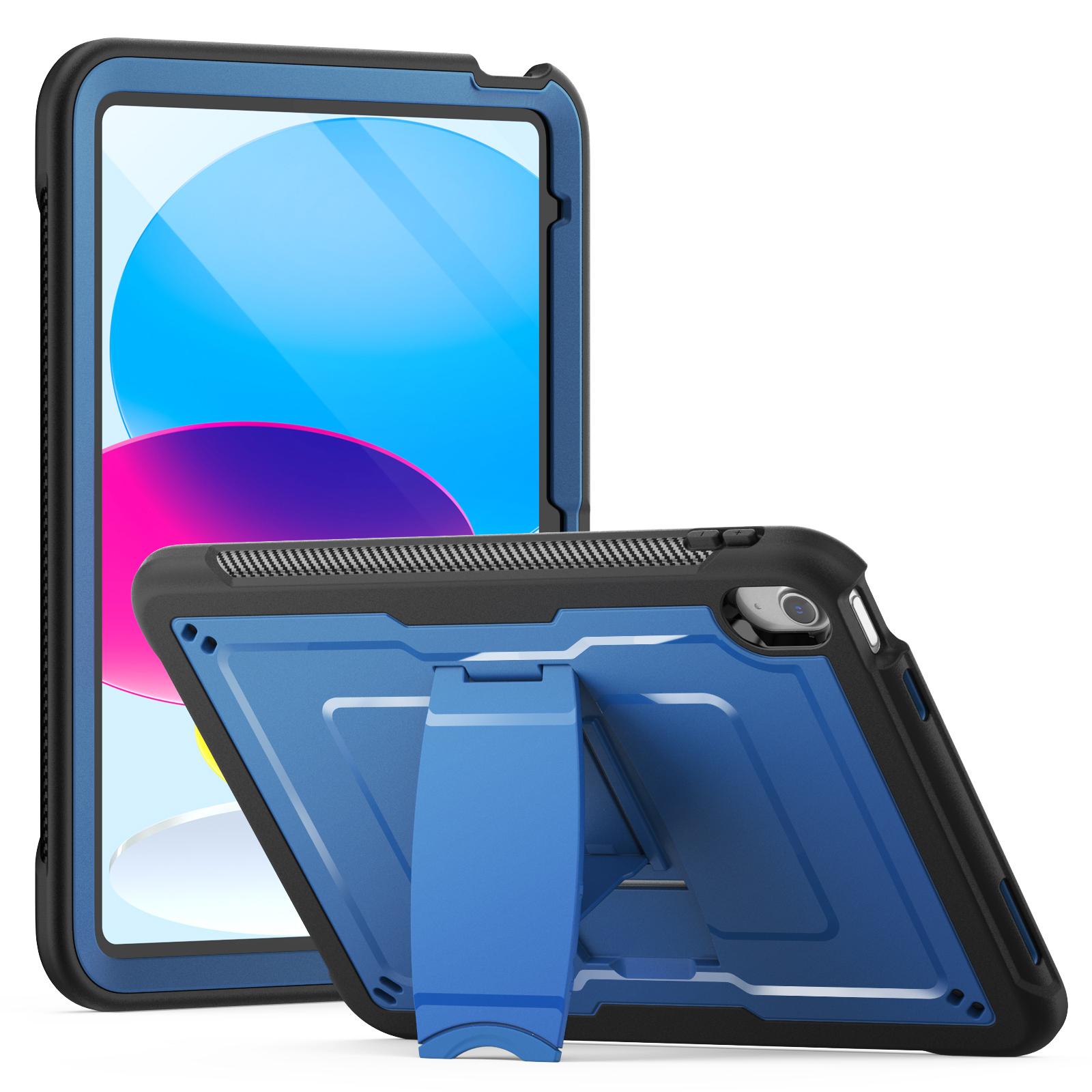 For iPad (2025)/10.9 (2022) Case Hidden Zinc Alloy Kickstand PC+TPE Tablet Cover with Shoulder Strap Navy Blue
For iPad (2025)/10.9 (2022) Case Hidden Zinc Alloy Kickstand PC+TPE Tablet Cover with Shoulder Strap Navy Blue