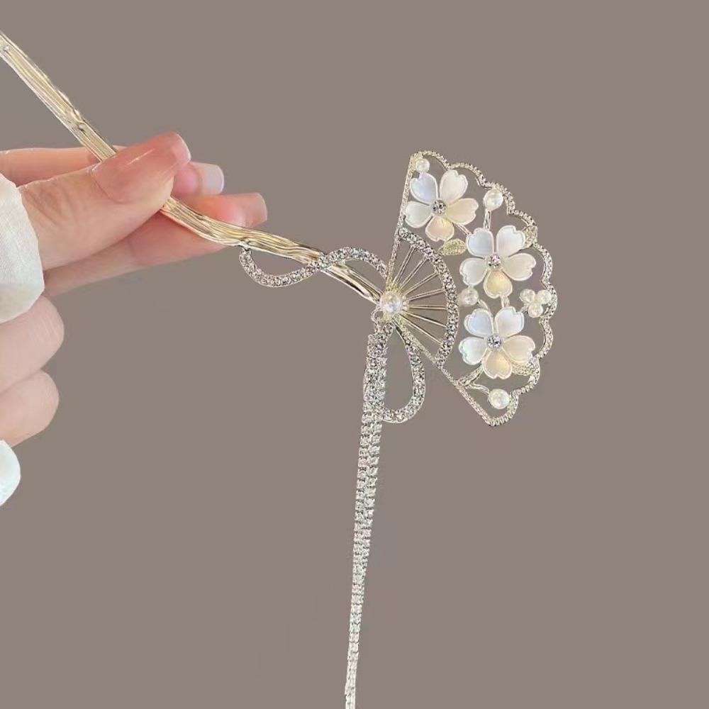 Fork Hanfu Step Shake Ancient Fan Fringe Hairpin Antique Style Hair Stick Retro Temperament Hairpin золотий
Fork Hanfu Step Shake Ancient Fan Fringe Hairpin Antique Style Hair Stick Retro Temperament Hairpin золотий