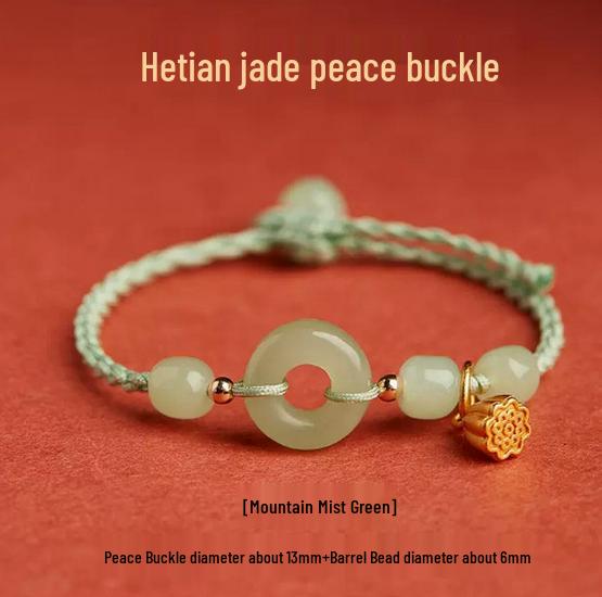 Подвеска Лотос из нефрита Хэтянь Миншэн с красной нитью и бусиной на удачу - Женские украшения ручной работы
Подвеска Лотос из нефрита Хэтянь Миншэн с красной нитью и бусиной на удачу - Женские украшения ручной работы