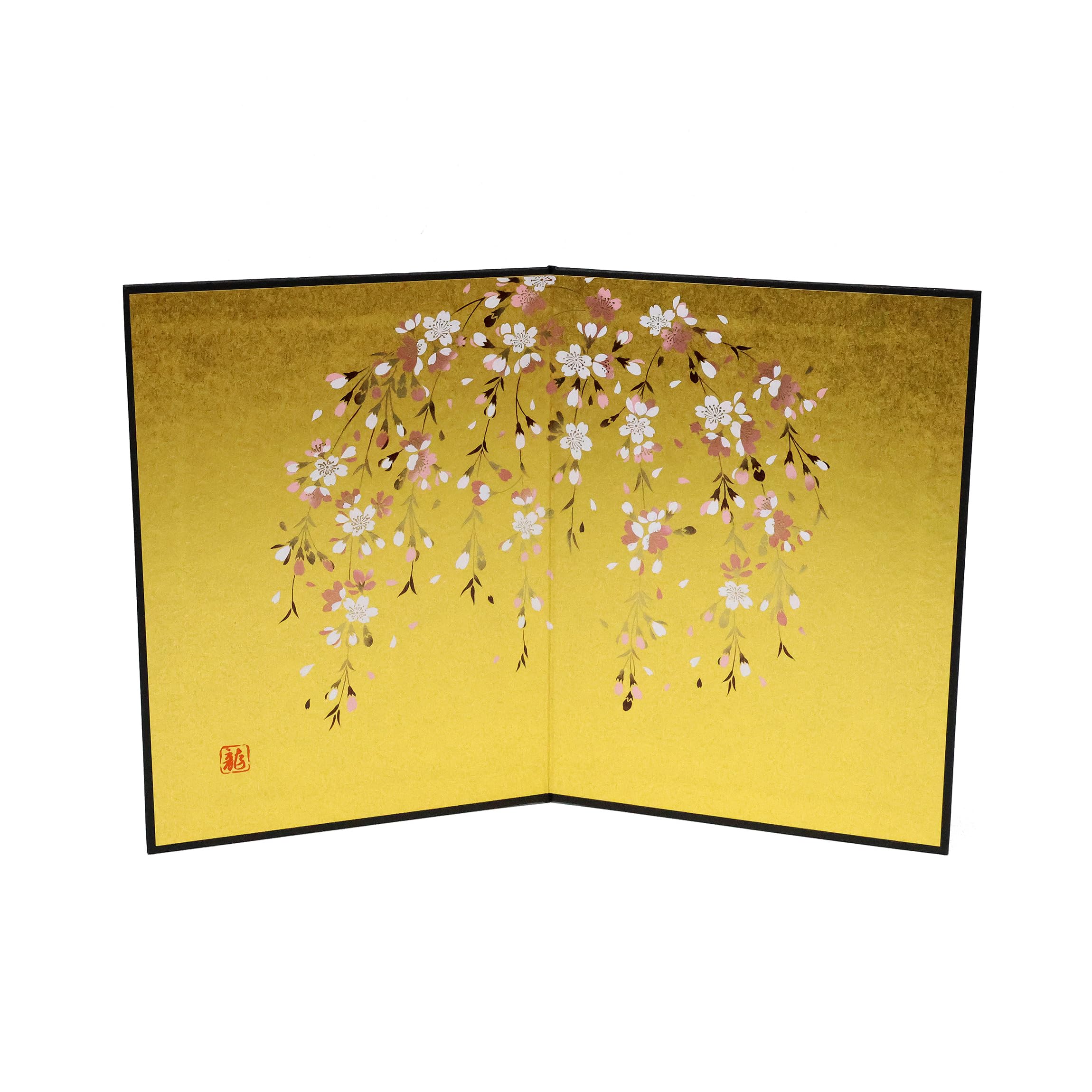 Osaka Choseido Mini Paper Folding 19cm High x 28cm Weeping Cherry Two Made in Hina Zodiac New Souvenir Screen, Wide, Blossoms, Panels, Japan, Doll,
Osaka Choseido Mini Paper Folding 19cm High x 28cm Weeping Cherry Two Made in Hina Zodiac New Souvenir Screen, Wide, Blossoms, Panels, Japan, Doll,