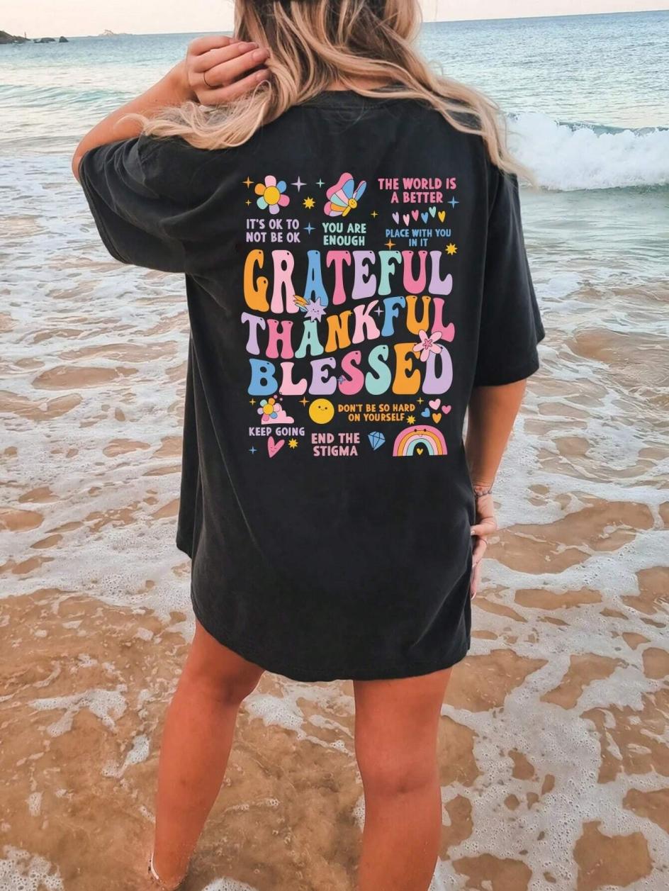 Grateful Thankful Blessed Printing Women TShirts Summer Casual Cotton Tee Shirts Fashion Streetwear Loose ONeck Female Tops 4XL
Grateful Thankful Blessed Printing Women TShirts Summer Casual Cotton Tee Shirts Fashion Streetwear Loose ONeck Female Tops 4XL
