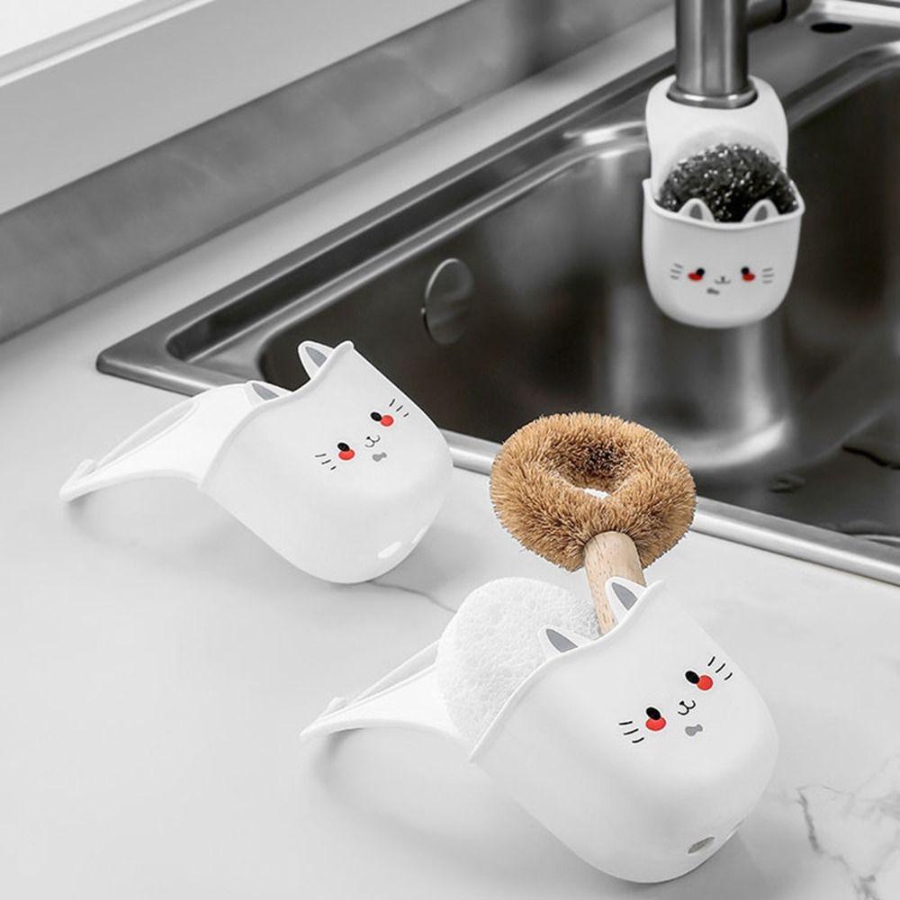 Silicone Sink Hanging Storage Bag Soft Sink Drain Basket Cartoon Cat Hanging Basket Kitchen білий
Silicone Sink Hanging Storage Bag Soft Sink Drain Basket Cartoon Cat Hanging Basket Kitchen білий