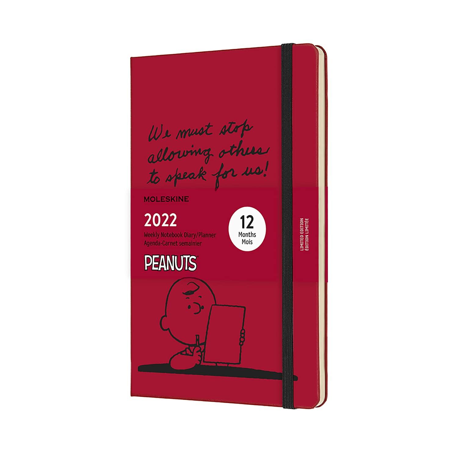 Moleskine Peanut 2022 12-Month Weekly Diary Hard Cover Large Red DPE12WN3Y22
Moleskine Peanut 2022 12-Month Weekly Diary Hard Cover Large Red DPE12WN3Y22