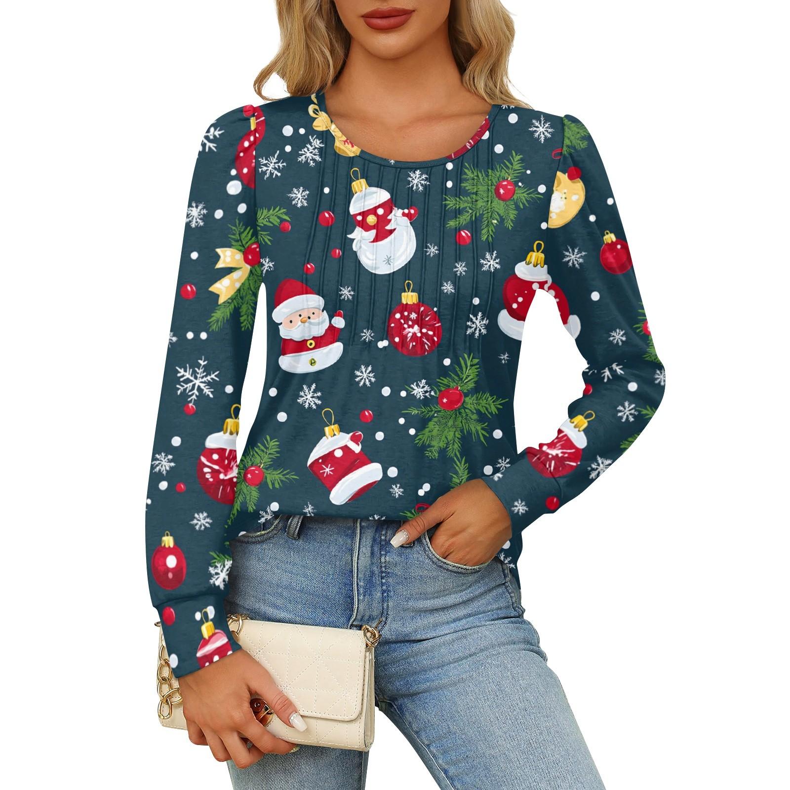 Рубашки с длинным рукавом для женщин, футболки с милым принтом и графикой, блузки, нарядные повседневные блузки, плиссированные топы-туники с овальным вырезом XXXL тёмно-синий
Рубашки с длинным рукавом для женщин, футболки с милым принтом и графикой, блузки, нарядные повседневные блузки, плиссированные топы-туники с овальным вырезом XXXL тёмно-синий