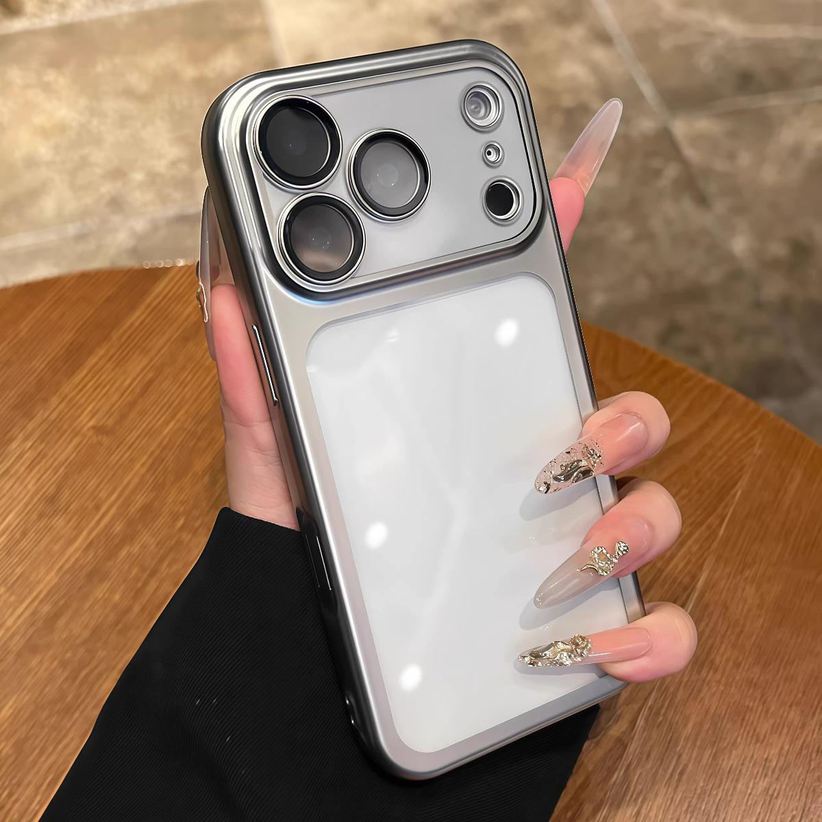 Apple iPhone 17 Pro Max Electroplated Silicone Case with Transparent Lens Protector 15 Plus
Apple iPhone 17 Pro Max Electroplated Silicone Case with Transparent Lens Protector 15 Plus