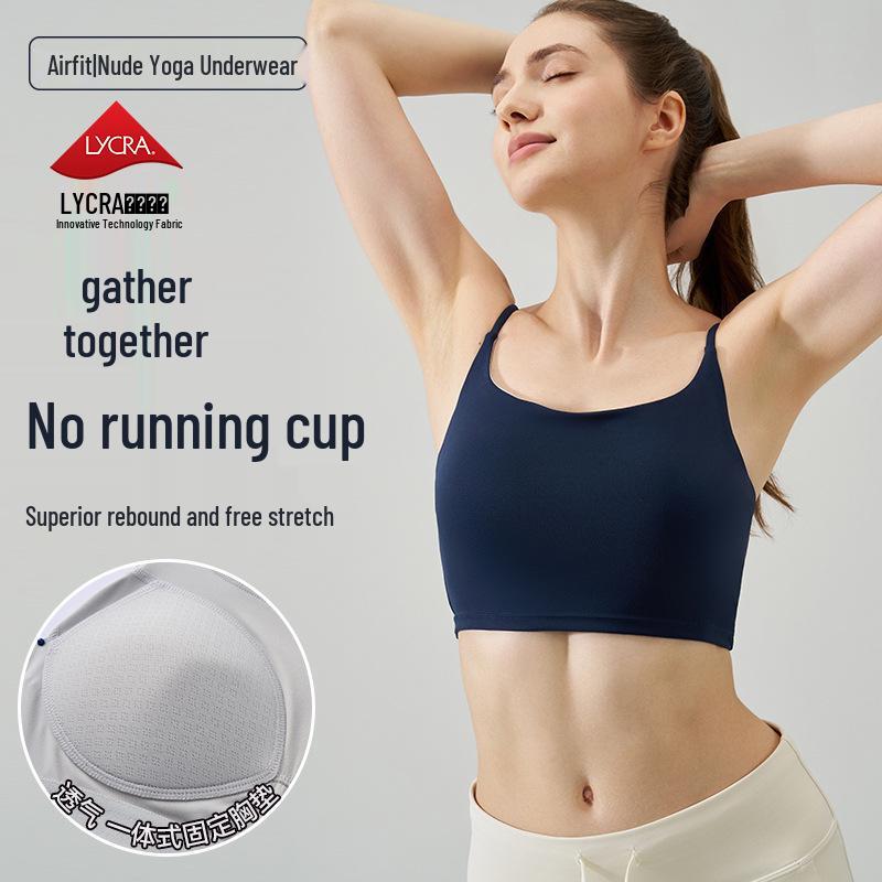 NF Lycra Nude Feel Women s Sports Tank Top with Fixed Cup - High-End Thin Strap Yoga Bra for Spring and Autumn. 1014
NF Lycra Nude Feel Women s Sports Tank Top with Fixed Cup - High-End Thin Strap Yoga Bra for Spring and Autumn. 1014