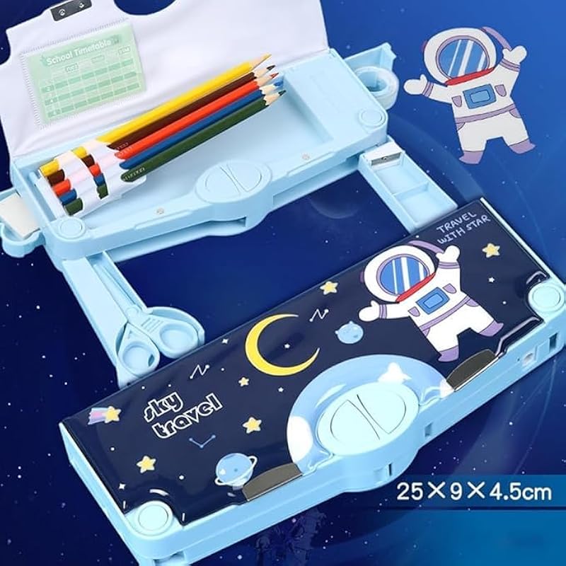 Eclet Pencil Box For Boys Girls Kids Geometry Box (Multicolor) 20 cm (L) x 10 cm (W) x 2 cm (H)
Eclet Pencil Box For Boys Girls Kids Geometry Box (Multicolor) 20 cm (L) x 10 cm (W) x 2 cm (H)