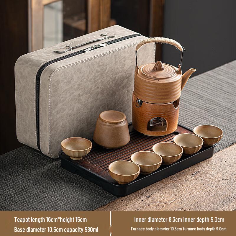 ZISIZ Coarse Pottery Teapot Set
ZISIZ Coarse Pottery Teapot Set