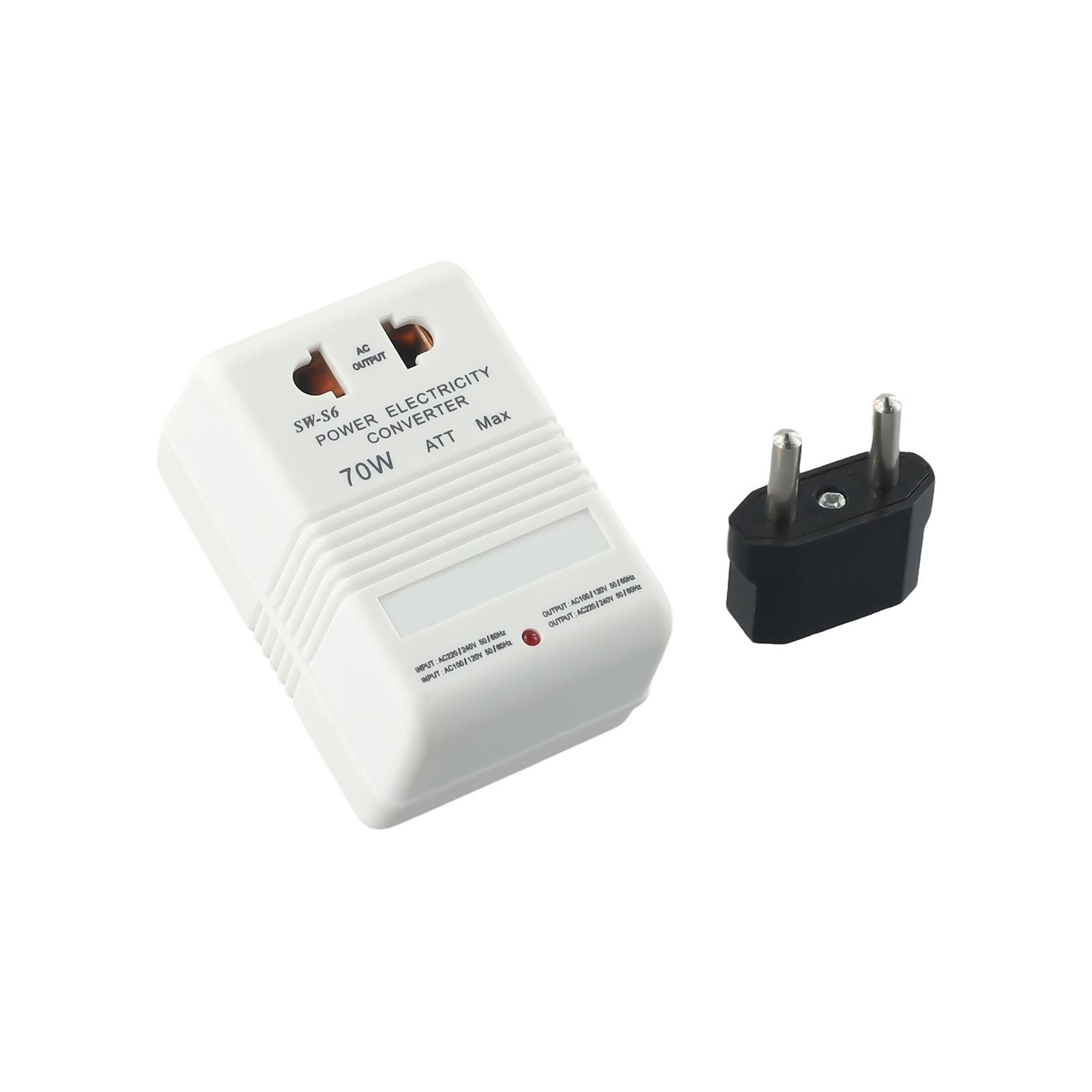 Converter Transforme White+black 70W Electrical Equipment Step-Up&Down 110V/120V To 220V/240V Travel High Quality China Mainland
Converter Transforme White+black 70W Electrical Equipment Step-Up&Down 110V/120V To 220V/240V Travel High Quality China Mainland