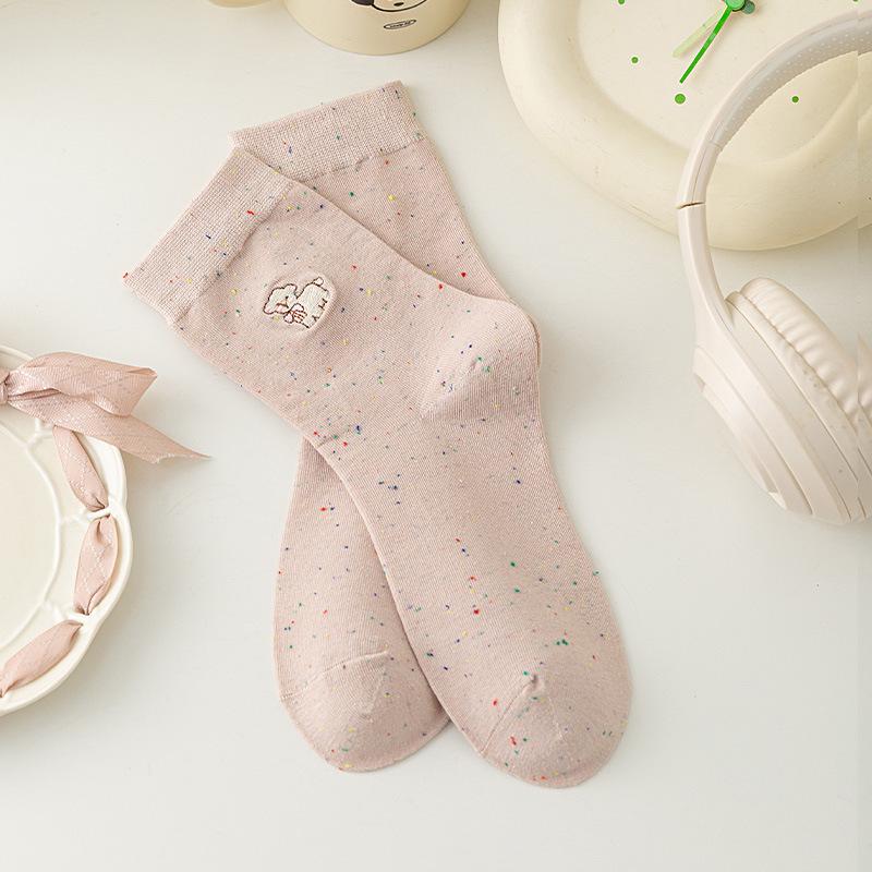 Women s Mid-Calf Cartoon Socks - Autumn Korean Style with Cute Puppy & Bear Embroidery One Size
Women s Mid-Calf Cartoon Socks - Autumn Korean Style with Cute Puppy & Bear Embroidery One Size