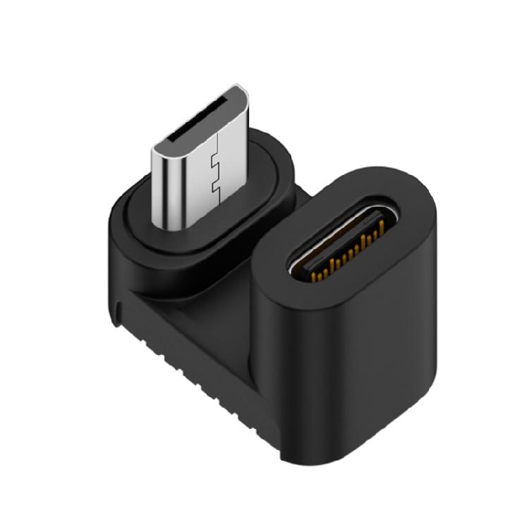 Micro USB Male to Type C Female 90 Degree Right Angle Extension Adapter USB C
Micro USB Male to Type C Female 90 Degree Right Angle Extension Adapter USB C
