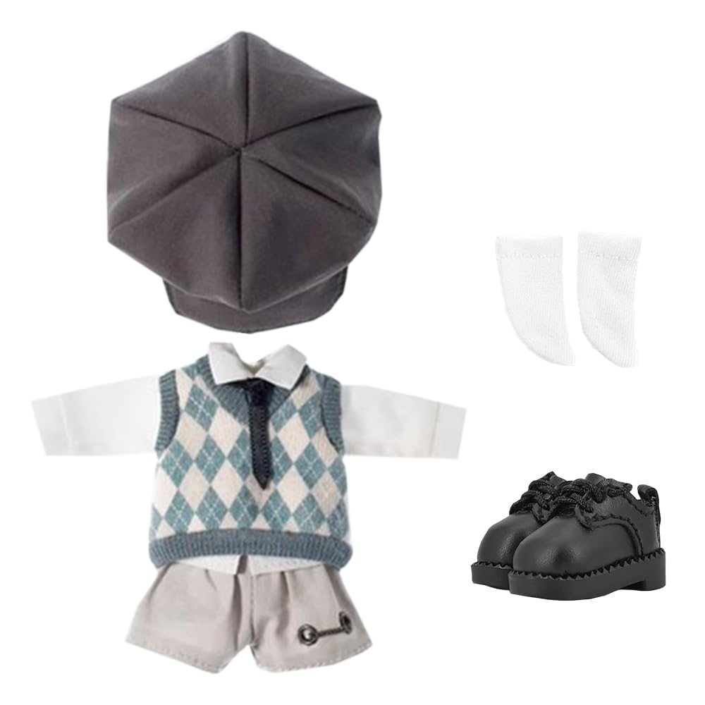 niannyyhouse OB11 Size Obitsu Doll for 11cm body Hat Shirt Vest Tie Trousers Skirt Shoes Socks Doll School Uniform Set Doll Outfit 1/12BJD (A-2)
niannyyhouse OB11 Size Obitsu Doll for 11cm body Hat Shirt Vest Tie Trousers Skirt Shoes Socks Doll School Uniform Set Doll Outfit 1/12BJD (A-2)