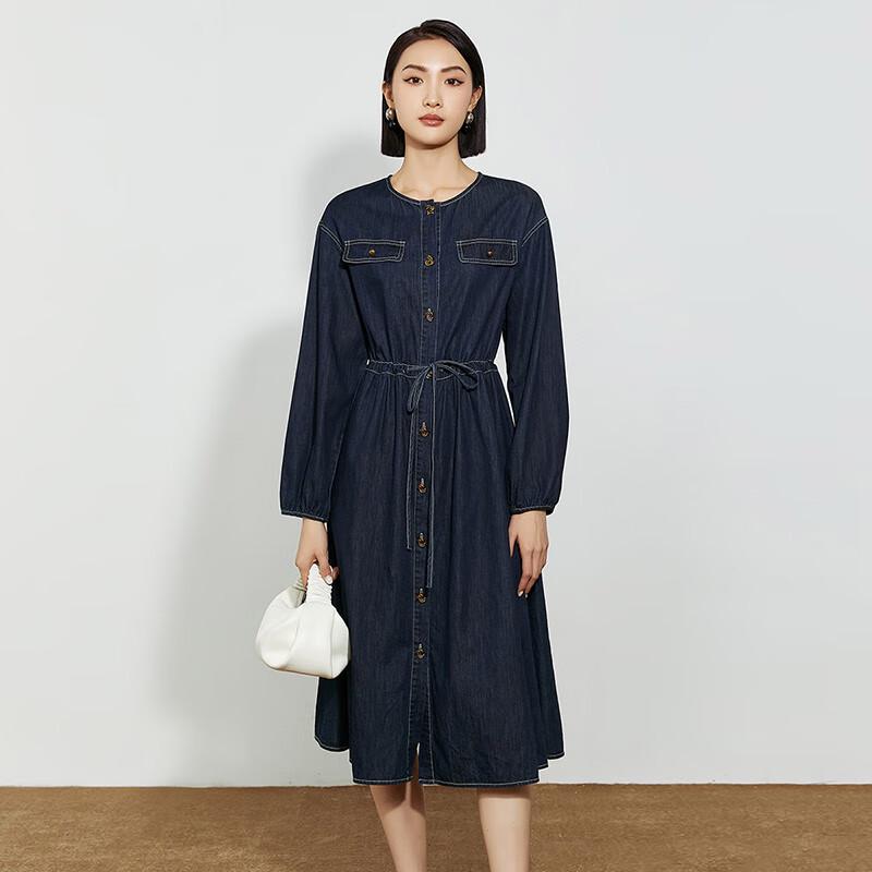 Shetu Women s Retro Denim Long-Sleeve Midi Dress L
Shetu Women s Retro Denim Long-Sleeve Midi Dress L