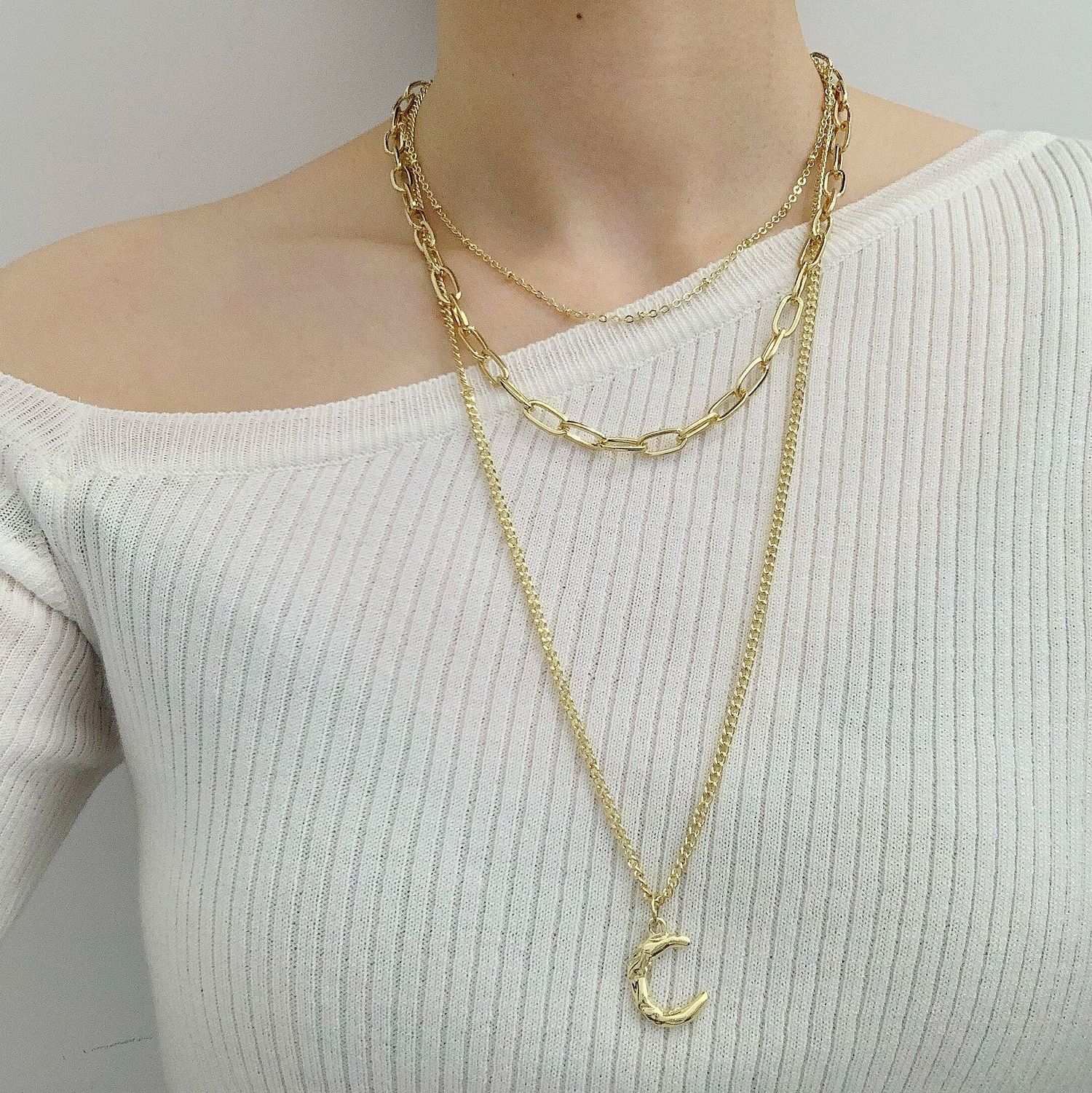 Necklace for Women Bohemian Wind Ins Multi-layer Combination Simple Moon Necklace Women Sweater Chain Beautiful Elegant Necklace for Her
Necklace for Women Bohemian Wind Ins Multi-layer Combination Simple Moon Necklace Women Sweater Chain Beautiful Elegant Necklace for Her