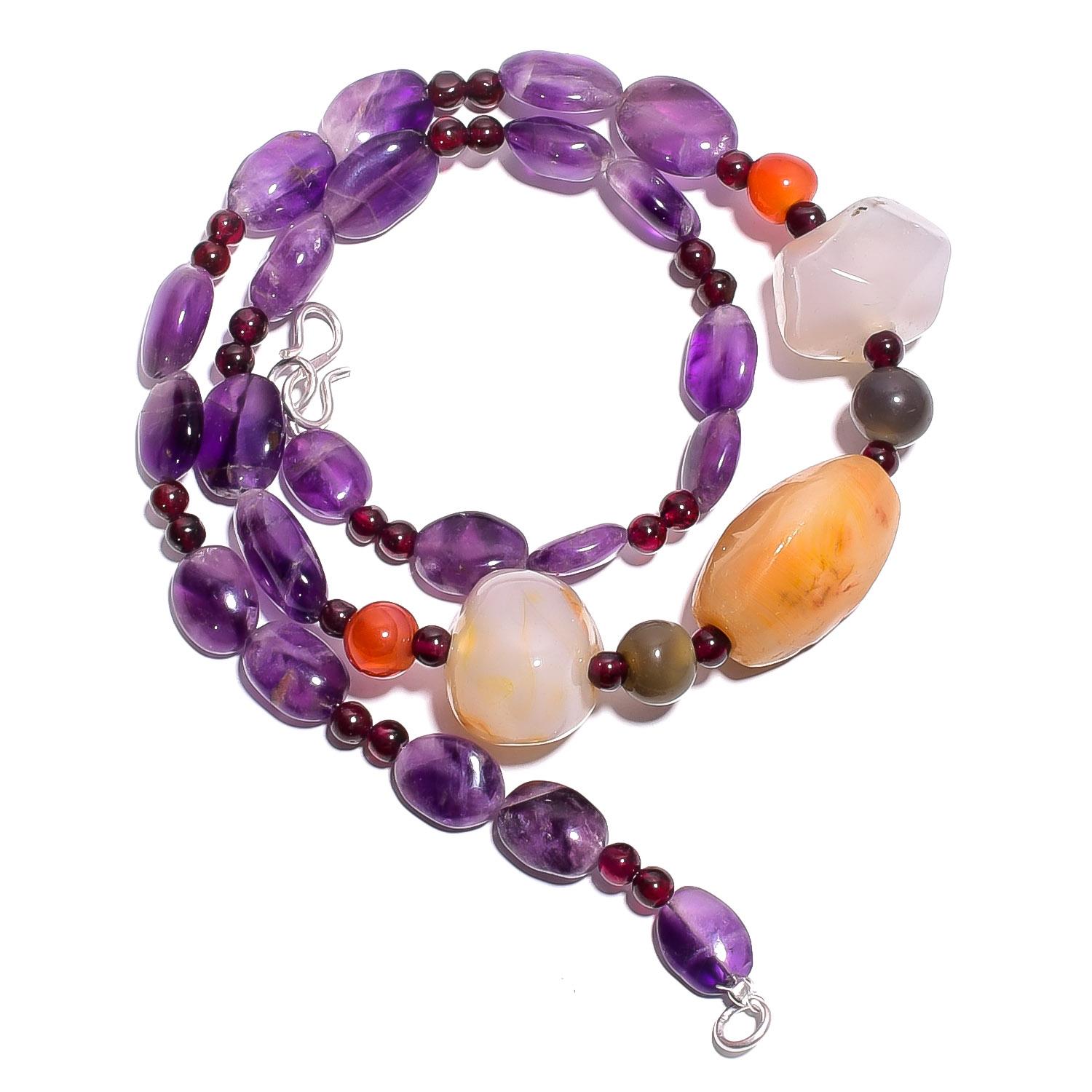 Натуральный Аметист Сердолик Гранат Драгоценный камень Гладкие Бусины Ожерелье 17 UB-4814 UB-4814
Натуральный Аметист Сердолик Гранат Драгоценный камень Гладкие Бусины Ожерелье 17 UB-4814 UB-4814