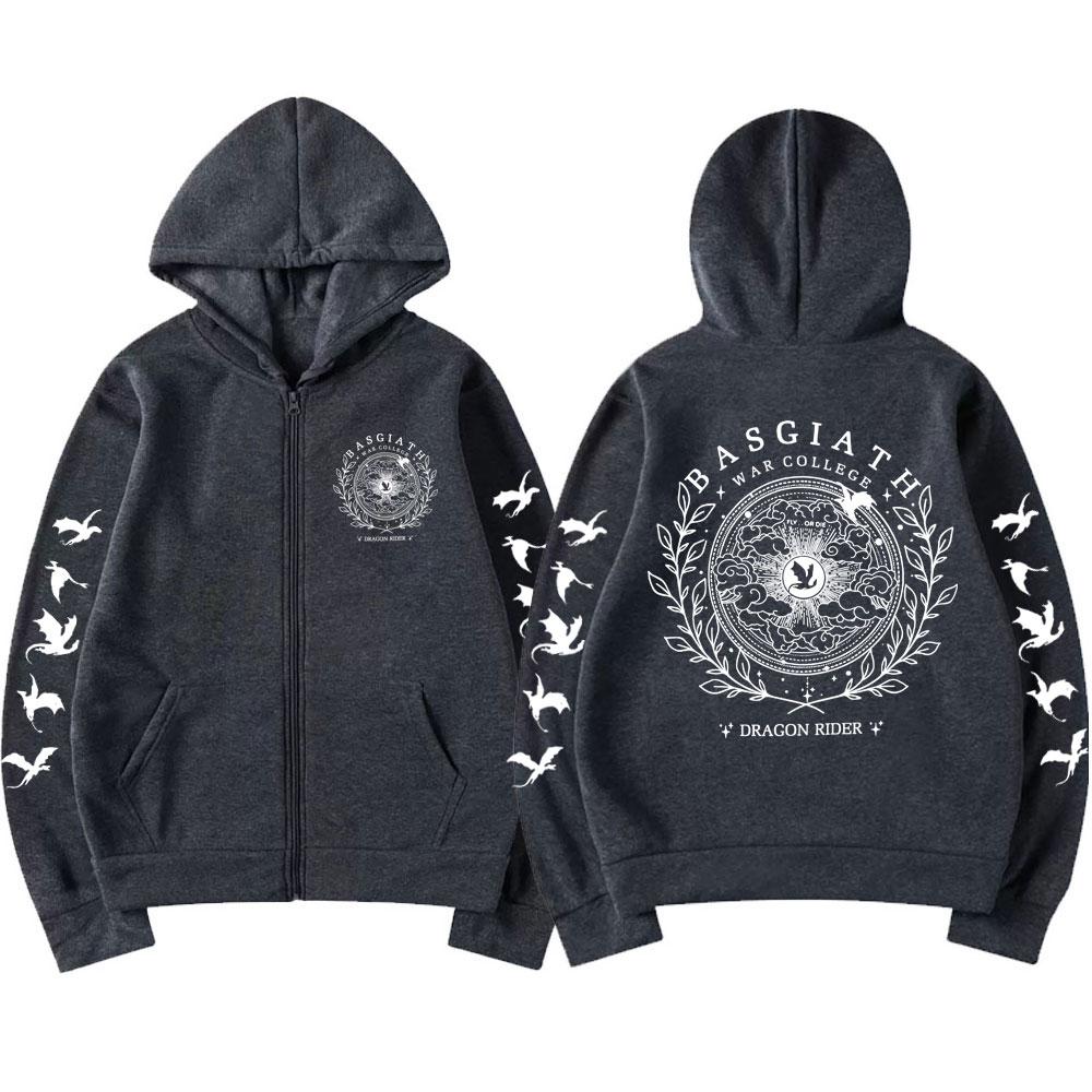 Basgiath War College Harajuku Zipper Hoodie Men Women Vintage Long Sleeve Fourth Wing Dragon Oversized Sweatshirt Coats 3XL
Basgiath War College Harajuku Zipper Hoodie Men Women Vintage Long Sleeve Fourth Wing Dragon Oversized Sweatshirt Coats 3XL