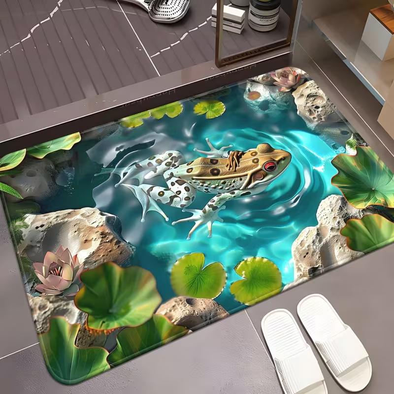 2D Underwater Crocodile Doormat Realistic Crocodile Pool Scene Non-Slip Entrance Rug Wild Aquatic Adventure Decor Floor Carpet 40x60cm
2D Underwater Crocodile Doormat Realistic Crocodile Pool Scene Non-Slip Entrance Rug Wild Aquatic Adventure Decor Floor Carpet 40x60cm
