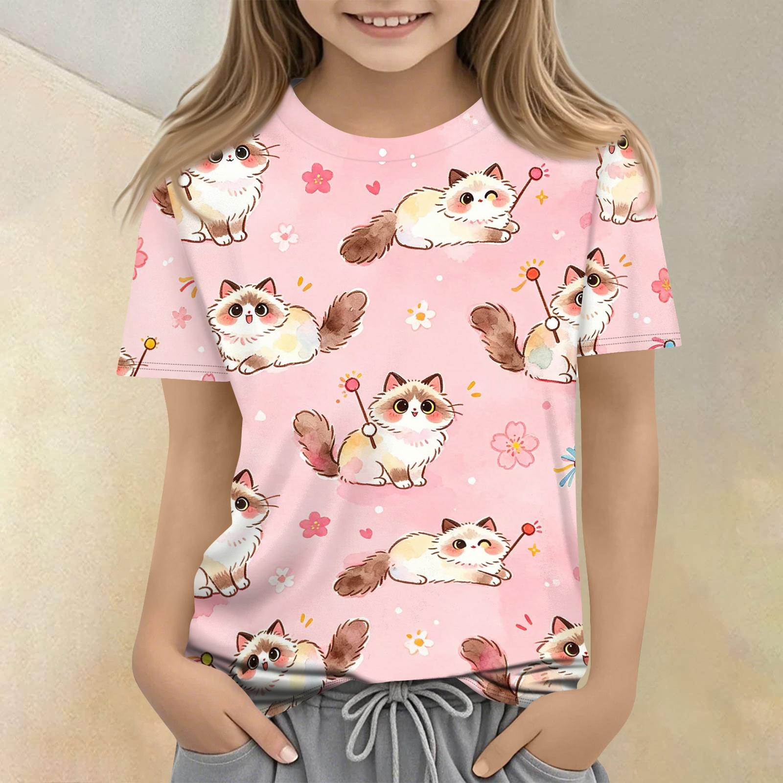 Kids Animal Print Short Sleeve T Shirt Casual Loose Fit Crew Neck Top for Boys and Girls Lightweight Comfortable Fabric 150 розовый
Kids Animal Print Short Sleeve T Shirt Casual Loose Fit Crew Neck Top for Boys and Girls Lightweight Comfortable Fabric 150 розовый