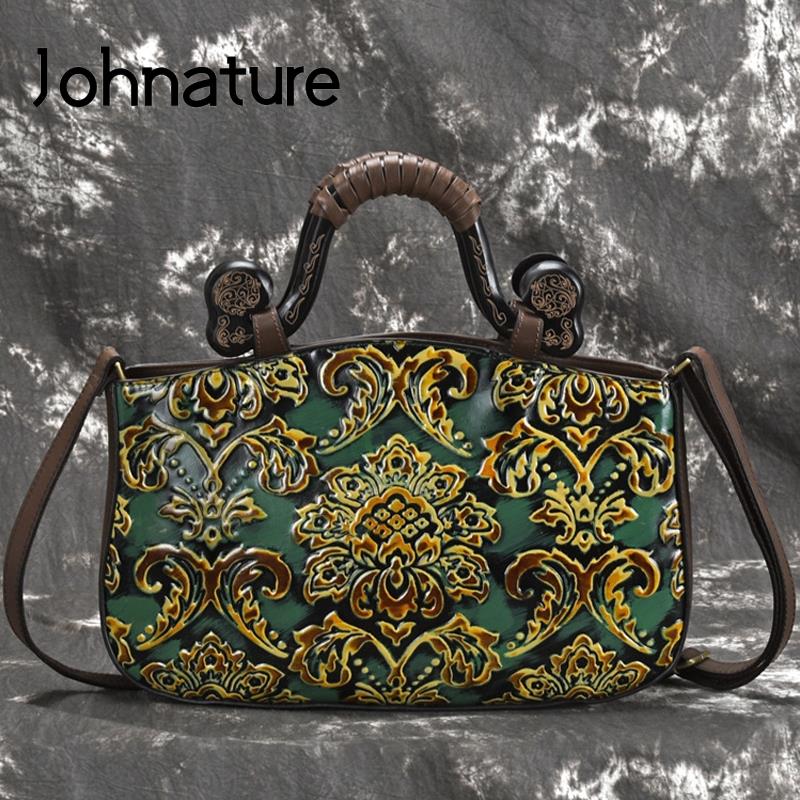 Johnature винтажная сумка с тиснением, женская сумка из натуральной кожи, повседневные сумки из воловьей кожи с цветочным принтом, сумки на плечо и через плечо
Johnature винтажная сумка с тиснением, женская сумка из натуральной кожи, повседневные сумки из воловьей кожи с цветочным принтом, сумки на плечо и через плечо