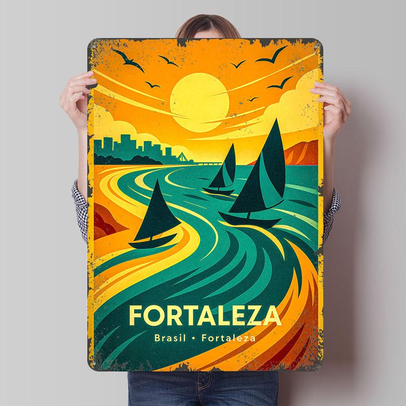 Fortaleza Brazil Travel Poster Customized Wall Art Vintage Metal Signs Retro Tin Plaque for Man Cave Home Decor Items Wand Deko 7.9x11.8In(20x30cm)
Fortaleza Brazil Travel Poster Customized Wall Art Vintage Metal Signs Retro Tin Plaque for Man Cave Home Decor Items Wand Deko 7.9x11.8In(20x30cm)
