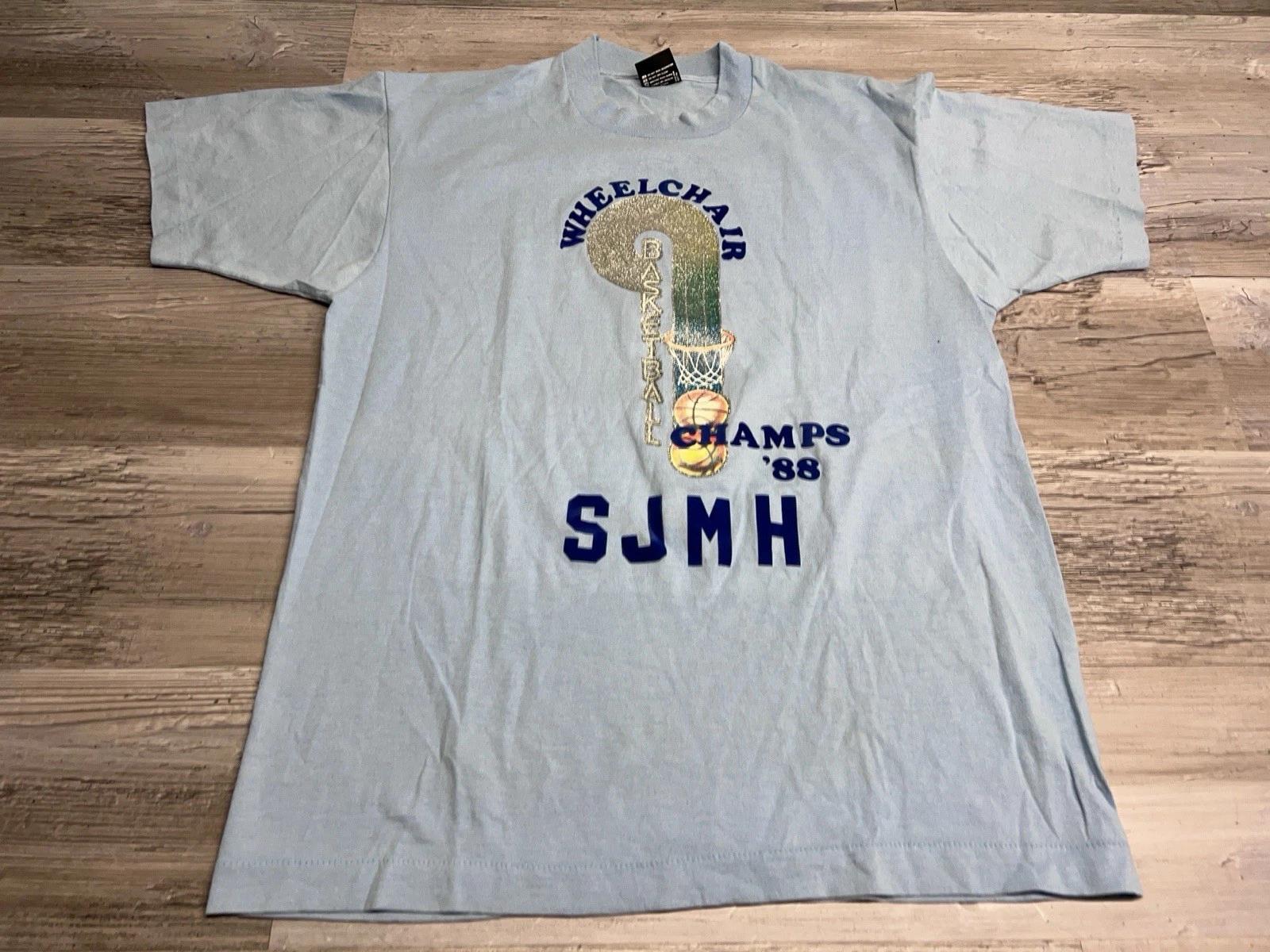 Vintage 80s Wheelchair Basketball Glitter Iron On Graphic T-Shirt Single Stitch 2XL
Vintage 80s Wheelchair Basketball Glitter Iron On Graphic T-Shirt Single Stitch 2XL