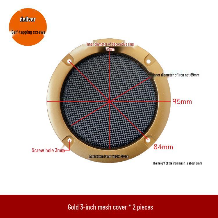 2-Pack Speaker Grille: 3 , 4 , 6.5 Subwoofer Trim Ring for Car & Motorcycle Audio Protection
2-Pack Speaker Grille: 3 , 4 , 6.5 Subwoofer Trim Ring for Car & Motorcycle Audio Protection