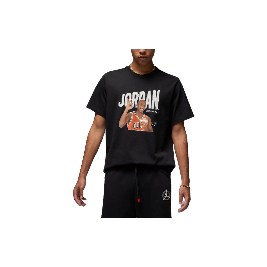 Мужская футболка с коротким рукавом и однотонным логотипом Jordan, черная DV8434-010 
Мужская футболка с коротким рукавом и однотонным логотипом Jordan, черная DV8434-010