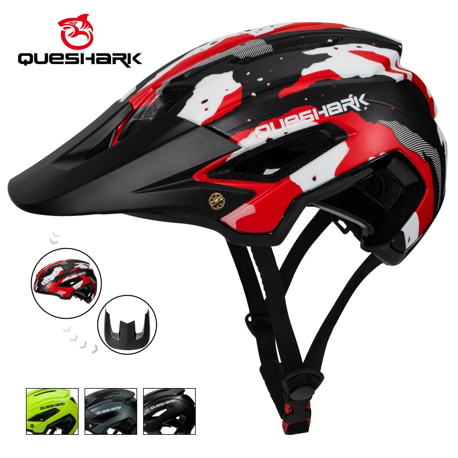 Велосипедный шлем Queshark со съемными утолщенными полями, MTB, шоссейный велосипедный шлем, защитная кепка для езды на мотоцикле, гонок, с козырьком
Велосипедный шлем Queshark со съемными утолщенными полями, MTB, шоссейный велосипедный шлем, защитная кепка для езды на мотоцикле, гонок, с козырьком