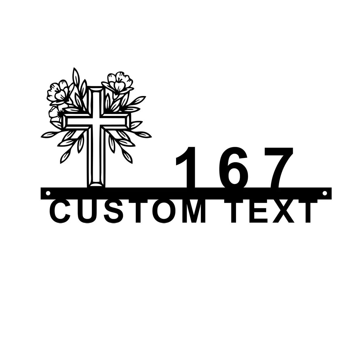 Metal Cross Flower Address Sign, Christian Wall Decor, Family Monogram Housewarming Gift
Metal Cross Flower Address Sign, Christian Wall Decor, Family Monogram Housewarming Gift