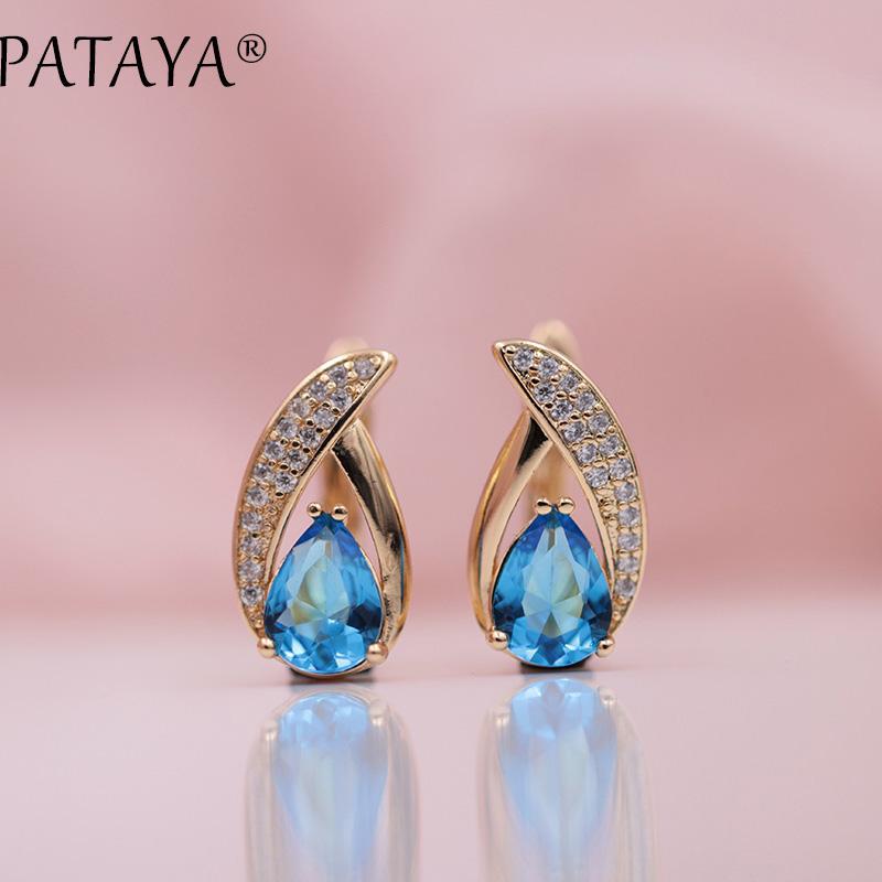 PATAYA микро-воск инкрустация синие капли воды искусственный циркон висячие серьги женские свадебные
PATAYA микро-воск инкрустация синие капли воды искусственный циркон висячие серьги женские свадебные