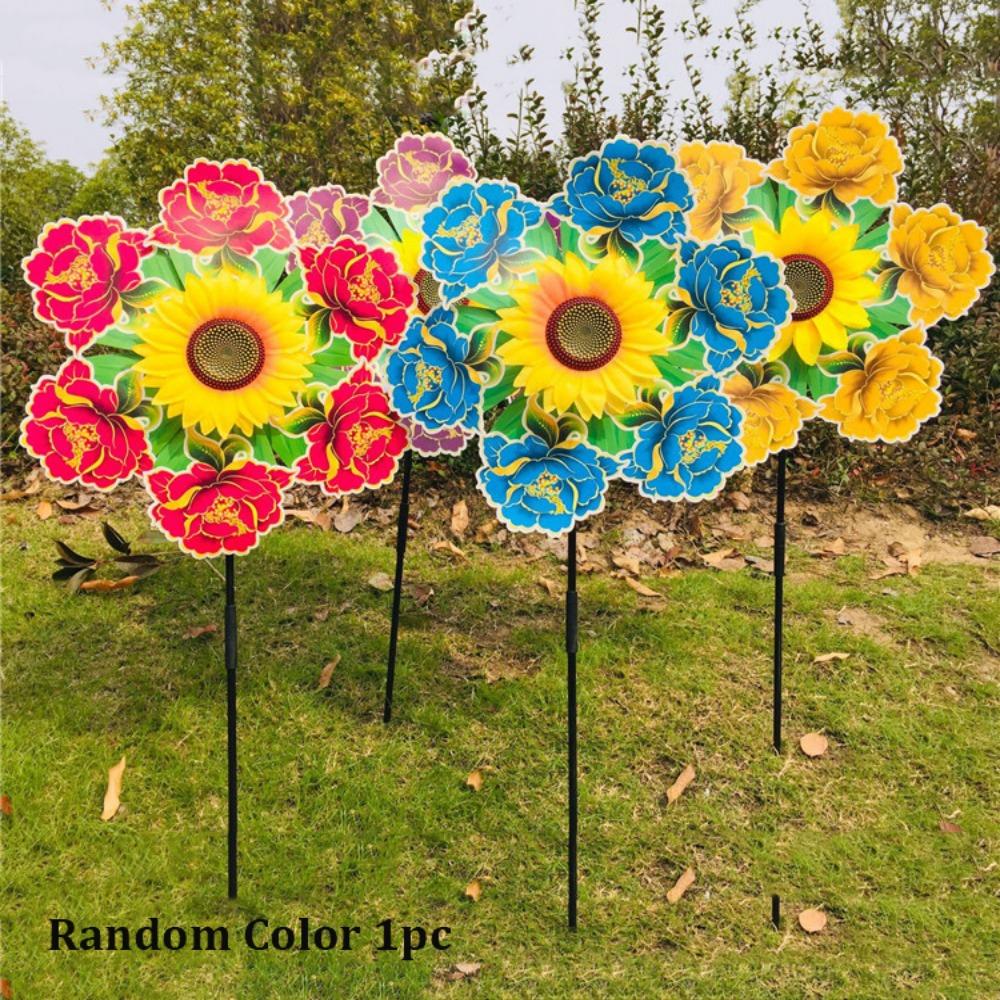Multistyles Sunflower Windmill PVC Diameter 36cm Rotating Sunflower Stake Standing Lawn Flower Pinwheel
Multistyles Sunflower Windmill PVC Diameter 36cm Rotating Sunflower Stake Standing Lawn Flower Pinwheel
