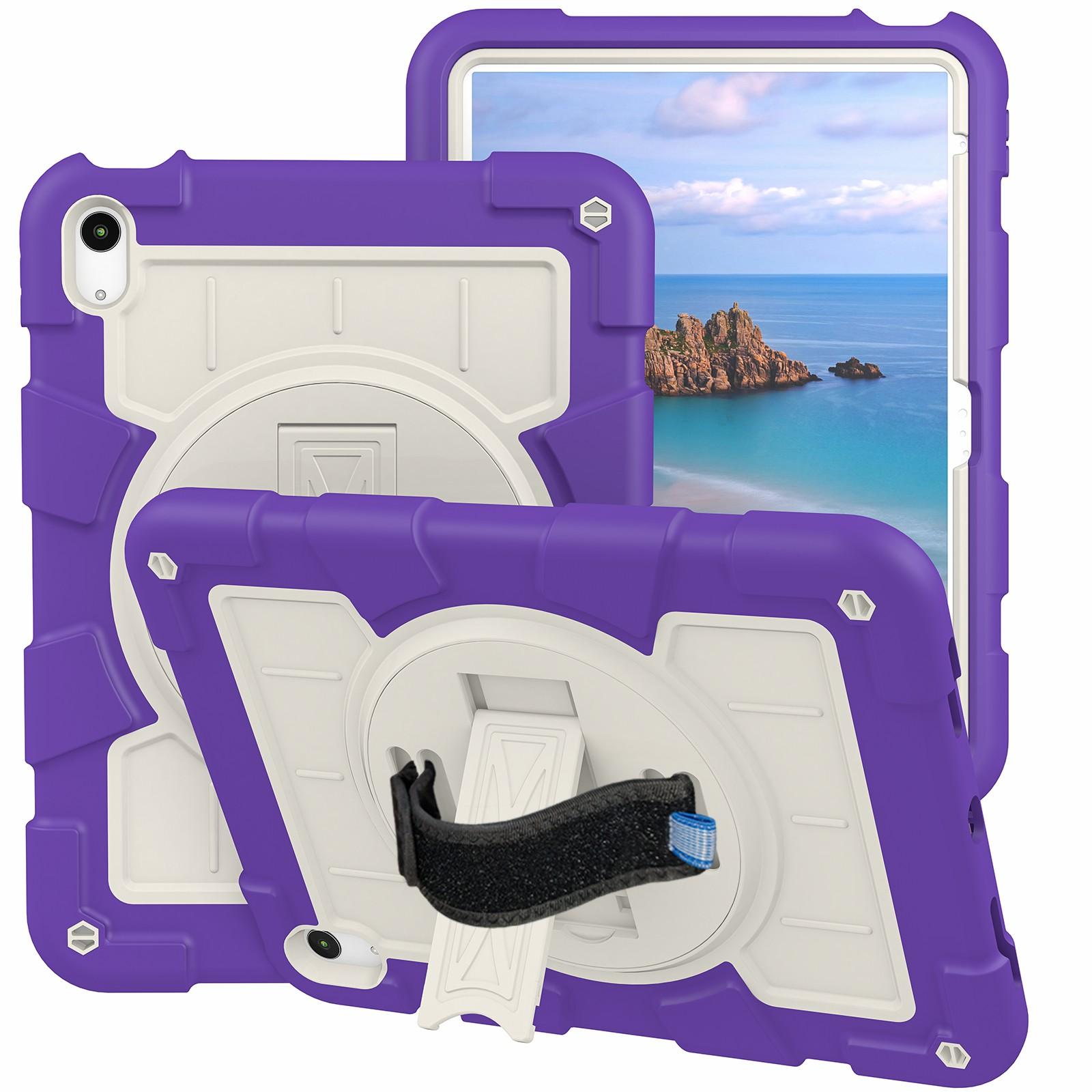For iPad Air 11 (2025)/(2024) Kickstand Case Rotating Hand Strap PC+TPU Tablet Cover with Shoulder Strap Navy Blue/Green
For iPad Air 11 (2025)/(2024) Kickstand Case Rotating Hand Strap PC+TPU Tablet Cover with Shoulder Strap Navy Blue/Green