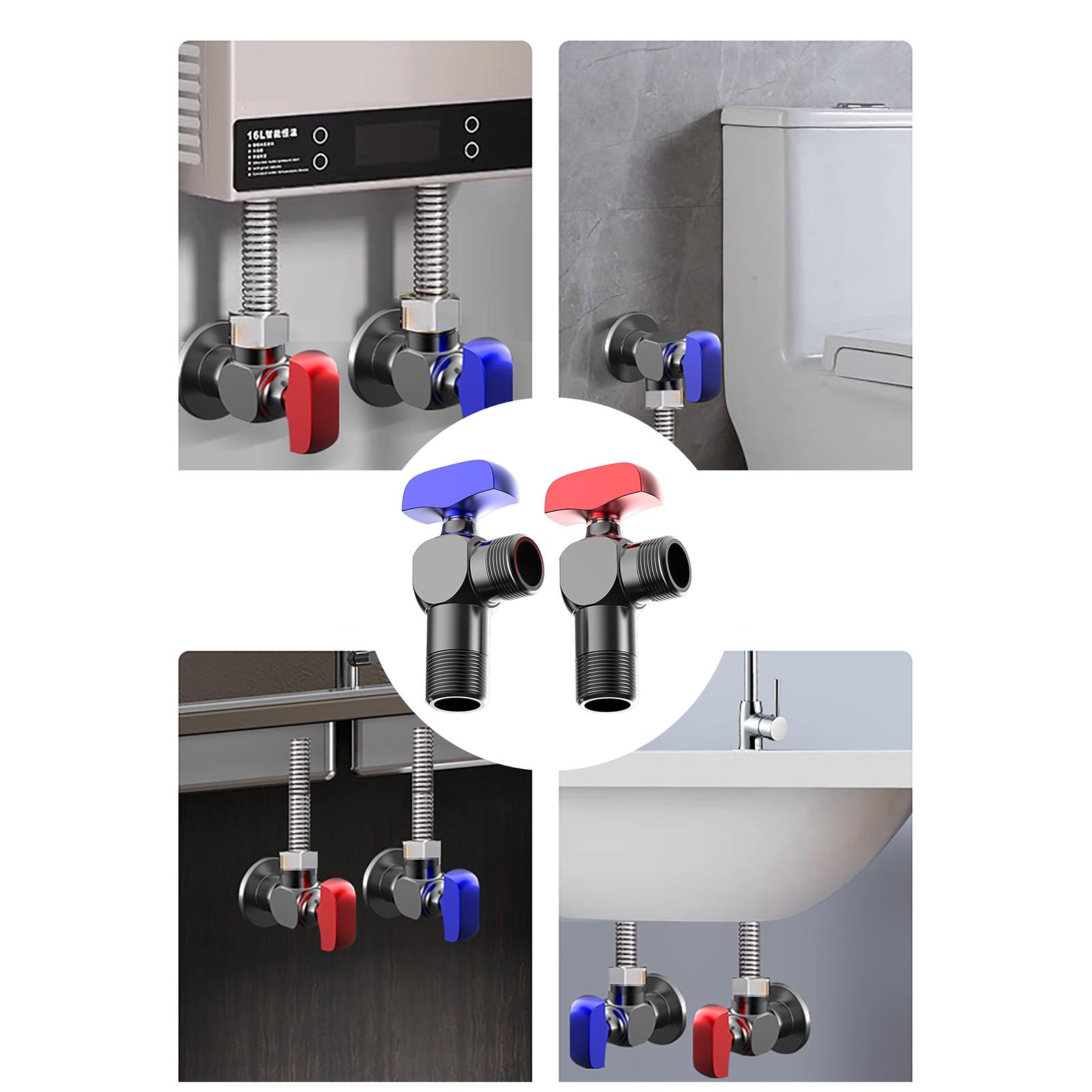 2pcs Water Heater Ball Valve Switch 1/2inch Temperature Resistant Triangle Valves Large Flowing Switches for Homes Hotel A
2pcs Water Heater Ball Valve Switch 1/2inch Temperature Resistant Triangle Valves Large Flowing Switches for Homes Hotel A