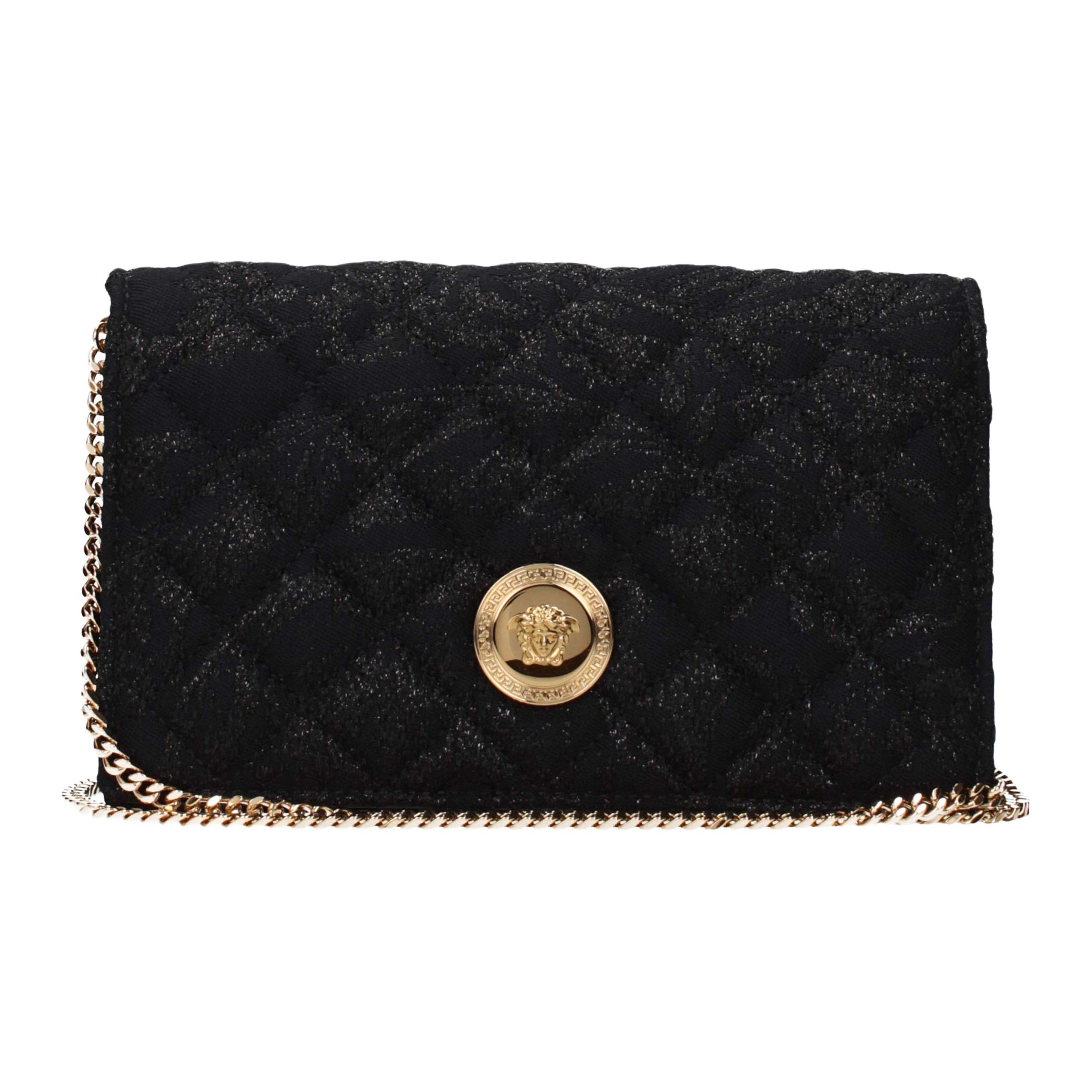 Versace Medusa Relief Metal Accessories Chain Quilted Fabric Shoulder Bag Women shoulder bag Black 10117851A157191B00V Basic Set (Bag+Dust Bag)
Versace Medusa Relief Metal Accessories Chain Quilted Fabric Shoulder Bag Women shoulder bag Black 10117851A157191B00V Basic Set (Bag+Dust Bag)