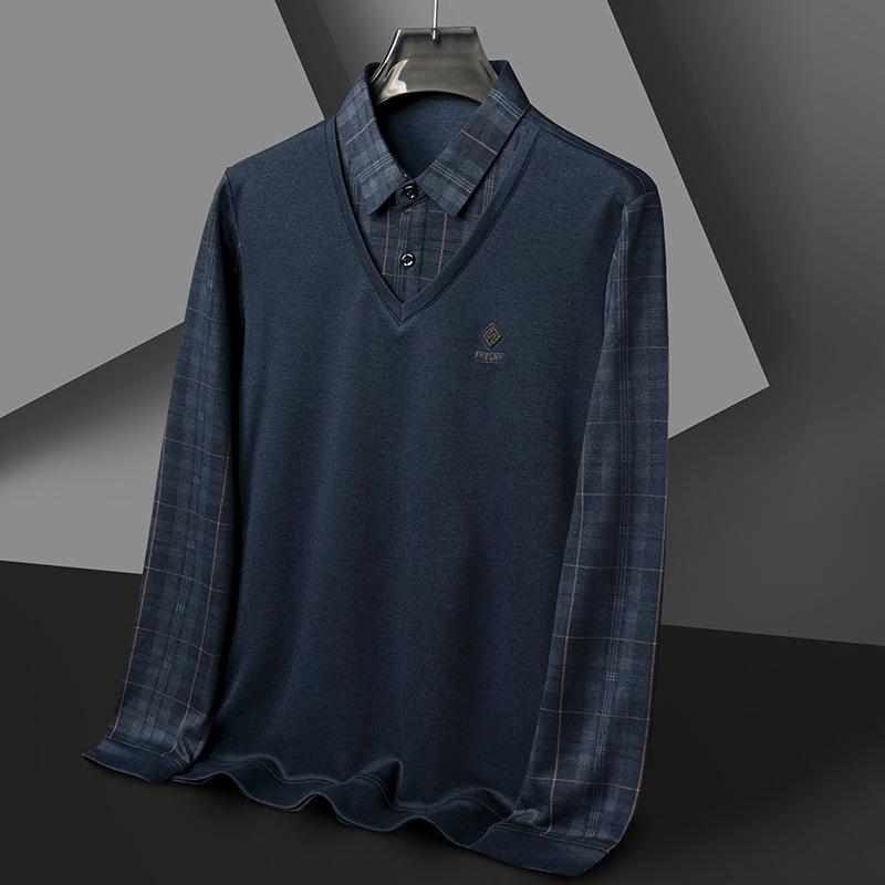Autumn and Spring New Plaid False Two Shirts Long Sleeve Men s Fashion Lapel Light Business Casual Everything Loose 48/105/M
Autumn and Spring New Plaid False Two Shirts Long Sleeve Men s Fashion Lapel Light Business Casual Everything Loose 48/105/M