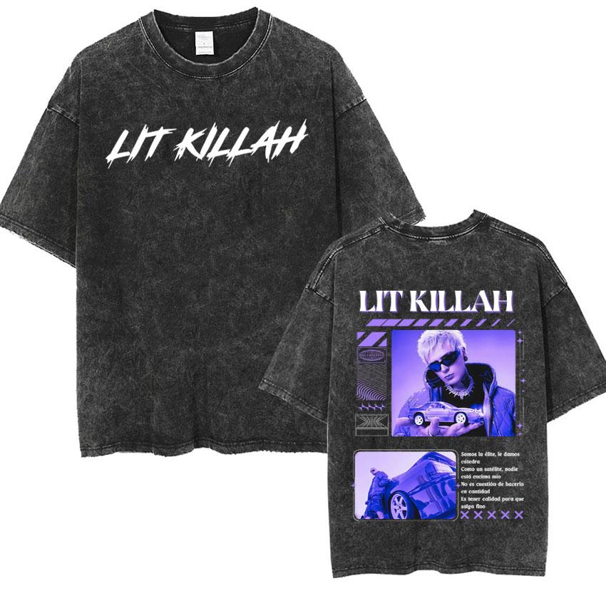 Lit Killah Sudadera Con Capucha Estilo Streetwear Rap Trap Latino Merch Vintage Washed Tshrit Mens Womens Short Sleeves T Shrits S
Lit Killah Sudadera Con Capucha Estilo Streetwear Rap Trap Latino Merch Vintage Washed Tshrit Mens Womens Short Sleeves T Shrits S