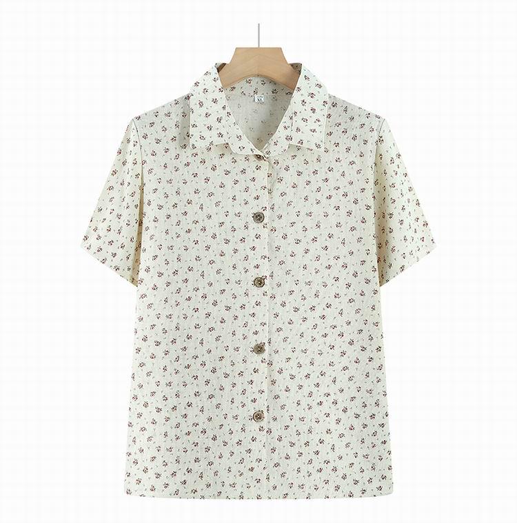 Floral Cotton Short-Sleeve Cardigan T-Shirt for Middle-Aged and Elderly Women 4XL for 130-145 lbs
Floral Cotton Short-Sleeve Cardigan T-Shirt for Middle-Aged and Elderly Women 4XL for 130-145 lbs