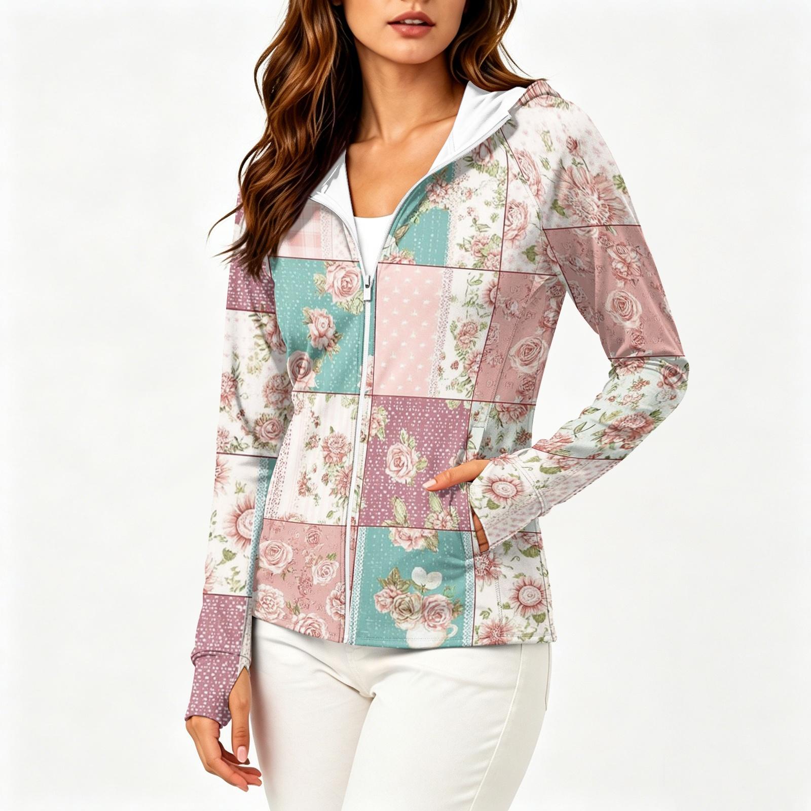 Women Lightweight Hooded Sun Protection Jacket Full Zip Long Sleeve Printed Pocket Outdoor Activewear Windbreaker XL рожевий
Women Lightweight Hooded Sun Protection Jacket Full Zip Long Sleeve Printed Pocket Outdoor Activewear Windbreaker XL рожевий