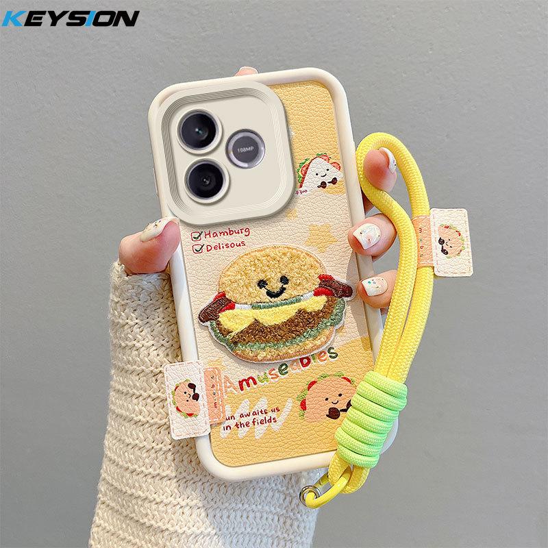 KEYSION Cartoon Cute Plush Embroidery Case for HONOR 600 Lite 5G with Lanyard Soft Silicone Shockproof Phone Cover for Honor 500 Smart 5G for Honor 600 Lite
KEYSION Cartoon Cute Plush Embroidery Case for HONOR 600 Lite 5G with Lanyard Soft Silicone Shockproof Phone Cover for Honor 500 Smart 5G for Honor 600 Lite