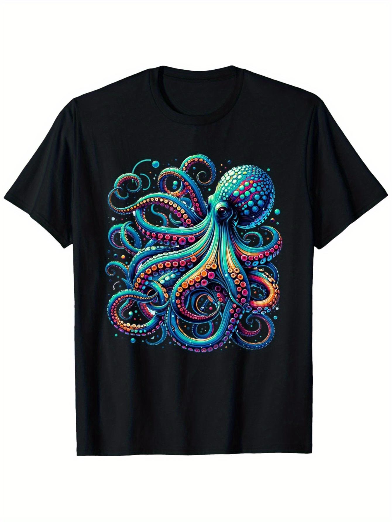 Youngsters Octopus & Kraken Graphic Tee - Soft Cotton, Crew Neck, Short Sleeve - Perfect for All Seasons 5XL різнокольоровий
Youngsters Octopus & Kraken Graphic Tee - Soft Cotton, Crew Neck, Short Sleeve - Perfect for All Seasons 5XL різнокольоровий