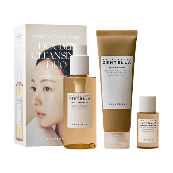 SKIN1004 Madagascar Centella Double Cleansing Duo Ampoule Foam 125mL + Light Cleansing Oil 200mL
SKIN1004 Madagascar Centella Double Cleansing Duo Ampoule Foam 125mL + Light Cleansing Oil 200mL