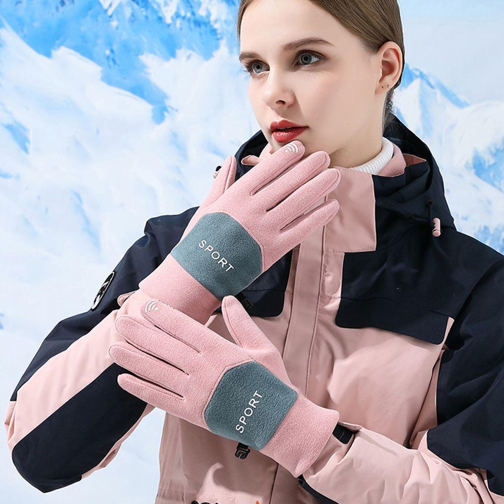 Skiing Anti-skid Sports Touchscreen Gloves Velvet Mittens Full Finger Gloves Fashion Accessories чорний
Skiing Anti-skid Sports Touchscreen Gloves Velvet Mittens Full Finger Gloves Fashion Accessories чорний