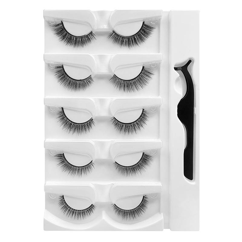 In-Stock 3S Quick Apply Temperature-Sensitive False Eyelashes Set with Tweezers, 5 Pairs of Natural Soft Tapered Lashes Standard
In-Stock 3S Quick Apply Temperature-Sensitive False Eyelashes Set with Tweezers, 5 Pairs of Natural Soft Tapered Lashes Standard