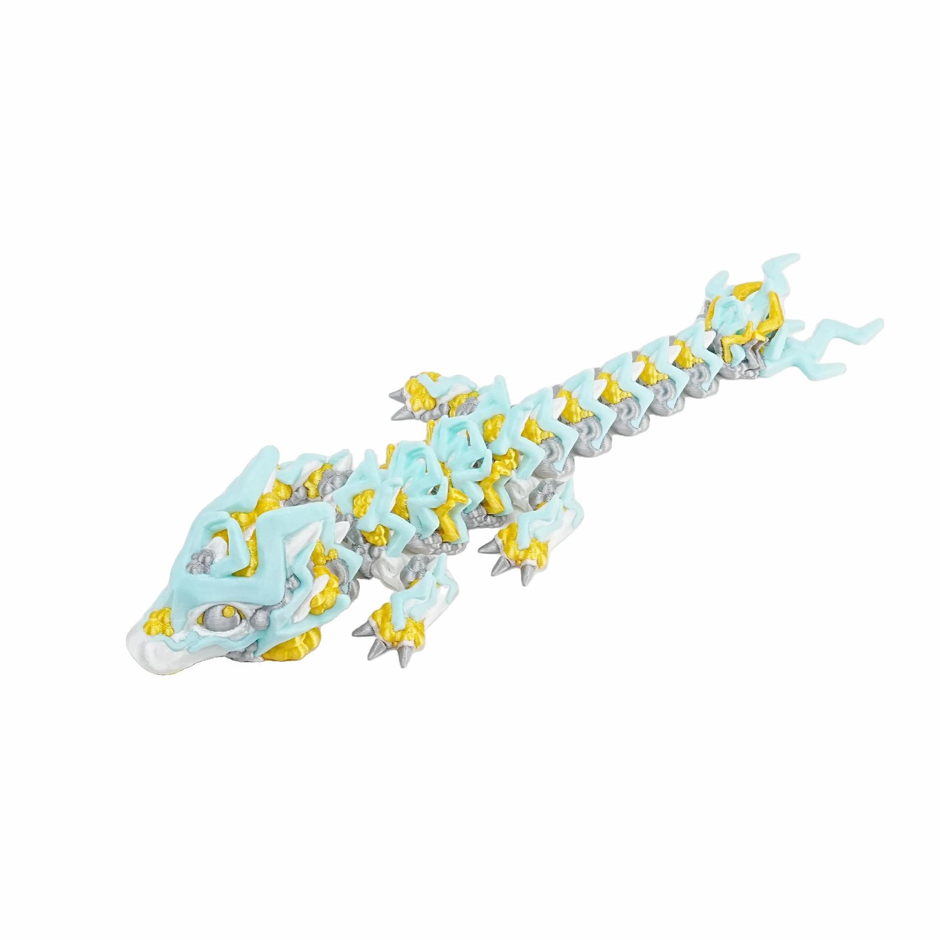3D Printed Cool Lightning Dragon Toy Joint Movable Simulation Animal Dragon Model Home Decor Ornaments Kids Collection Gift 17cm зелений
3D Printed Cool Lightning Dragon Toy Joint Movable Simulation Animal Dragon Model Home Decor Ornaments Kids Collection Gift 17cm зелений